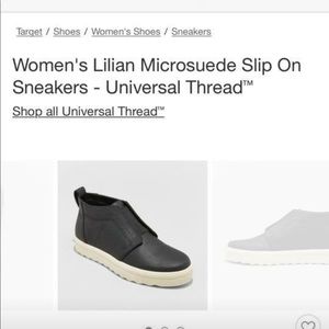 Lilian microsuede slip on sneakers